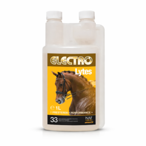NAF Electro Lytes elektrolyten voor paarden 1 liter – vloeibaar supplement voor aanvulling van mineralen na zweten en inspanning