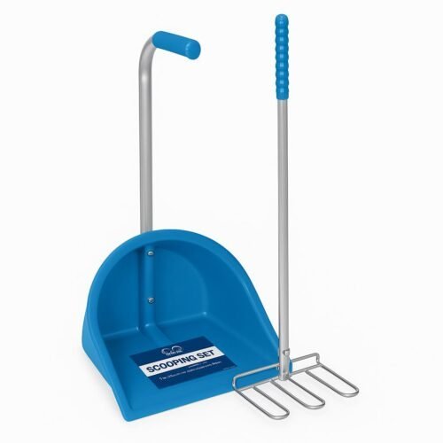 Blauwe Mestschep voor een schone en hygienische stal