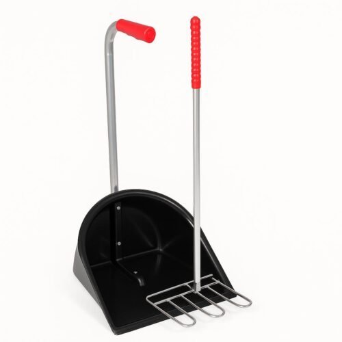 Zwarte Mestschep voor een schone en hygienische stal