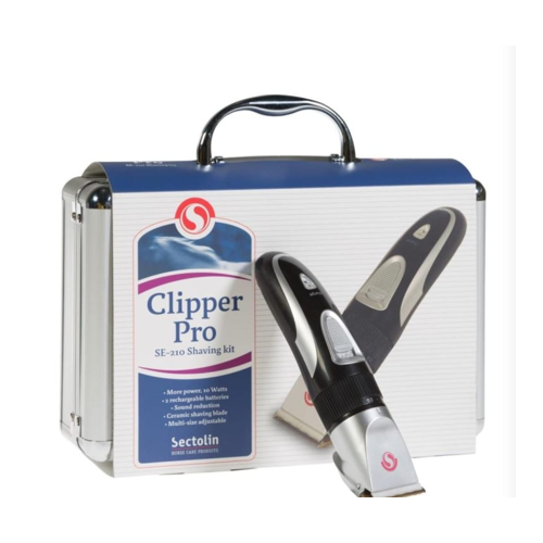 Sectolin Clipper Pro SE-210 paardenscheermachine met oplaadbare tondeuse en opbergkoffer
