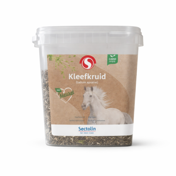 Kleefkruid (Galium aparine) voor paarden van Sectolin – kruiden supplement ter ondersteuning van lymfesysteem en afvoer van afvalstoffen