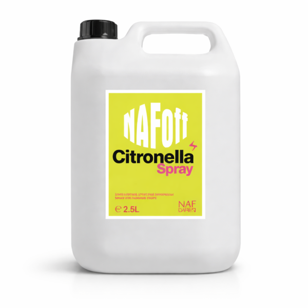 NAF Citronella Spray 2500 ml navulling vliegenspray voor paarden tegen vliegen en muggen met citronella geur