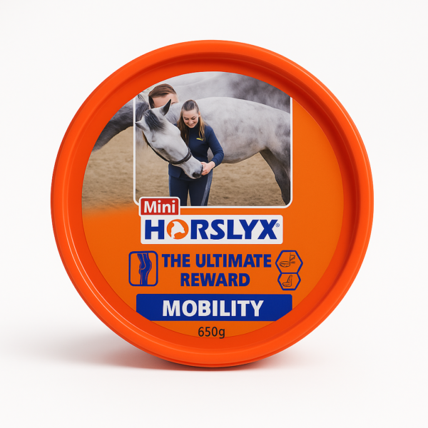 Sectolin Mini Horslyx liksteen met voedingsadvies en ingrediëntenlijst