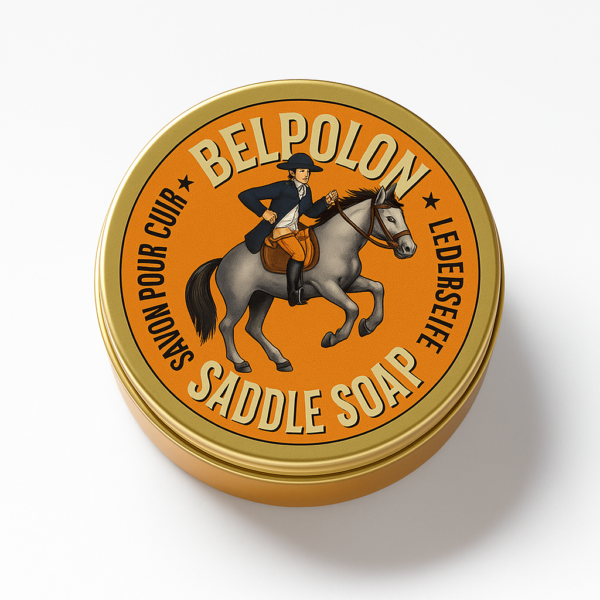 Belpolon zadelzeep potje 75ml voor dieptereiniging van leren zadels